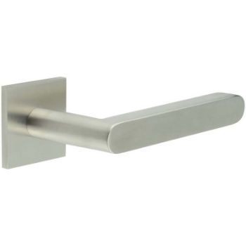 Picture of CR-101 Satin Stainless Steel  Sprung Square Rose Door Handle - CR-101B1SSS