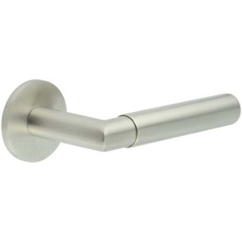 Picture of CR-102 Satin Stainless Steel  Sprung Round Rose Door Handle - CR-102A1SSS