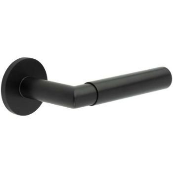 Picture of CR-102 Black Sprung Round Rose Door Handle - CR-102A1MB