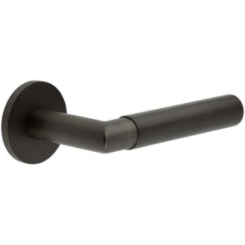 Picture of CR-102 Dark Bronze Sprung Round Rose Door Handle - CR-102A1DB