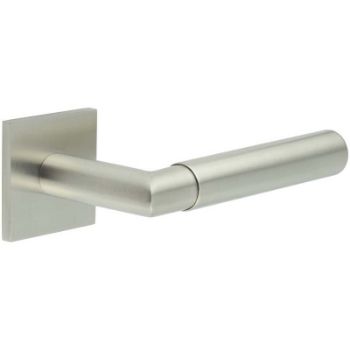 Picture of CR-102 Satin Stainless Steel  Sprung Square Rose Door Handle - CR-102B1SSS