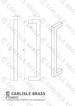 Picture of Carlisle Brass Block Handle in Satin Nickel - FTD401SN
