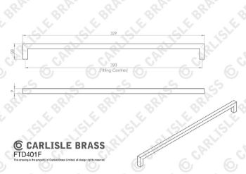 Picture of Carlisle Brass Block Handle in Satin Nickel - FTD401SN