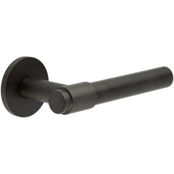 Picture of CR-103 Dark Bronze Sprung Round Rose Door Handle - CR-103A1DB