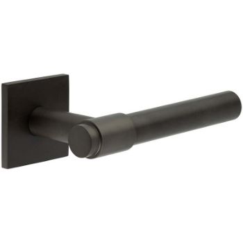 Picture of CR-103 Dark Bronze Sprung Square Rose Door Handle - CR-103B1DB