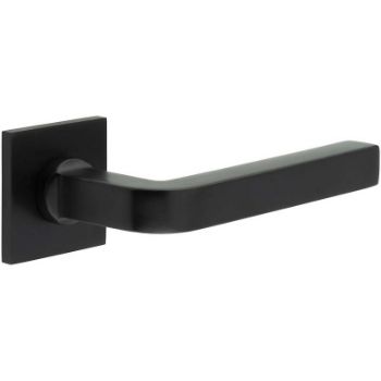 Picture of CR-104 Black Sprung Square Rose Door Handle - CR-104B1MB