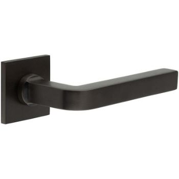 Picture of CR-104 Dark Bronze Sprung Square Rose Door Handle - CR-104B1DB
