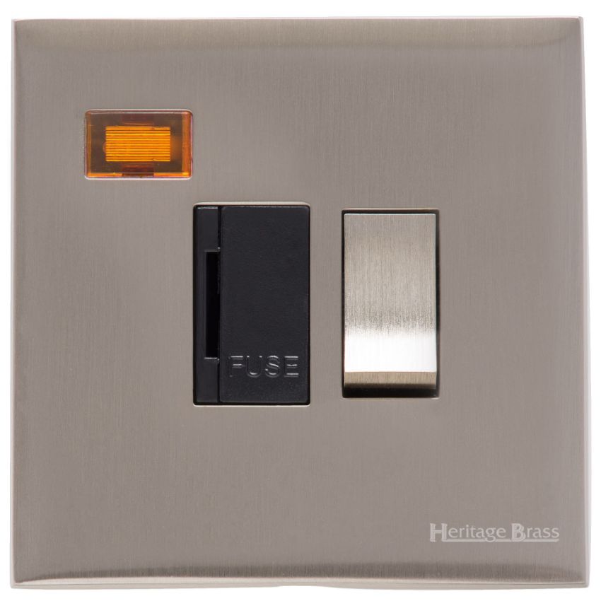 Picture of Switched Spur with Neon (13 Amp) In Satin Nickel - W05.236.SNBK