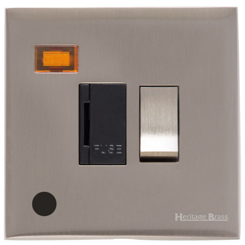 Picture of Switched Spur with Neon + Cord (13 Amp) - Black - W05.238.SNBK