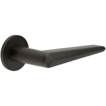 Picture of CR-107 Dark Bronze Sprung Round Rose Door Handle - CR-107A1DB