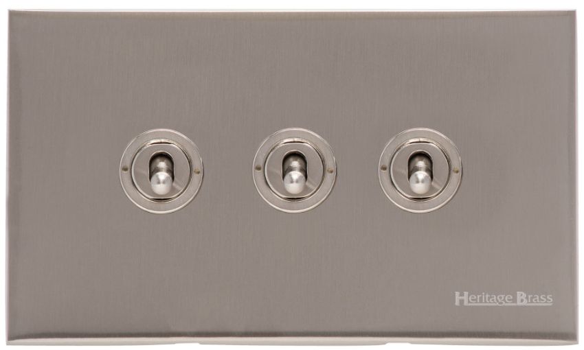 Picture of 3 Gang Toggle Switch - Trimless - W05.2420.SN