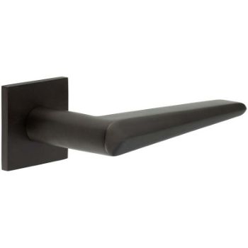 Picture of CR-107 Dark Bronze Sprung Square Rose Door Handle - CR-107B1DB