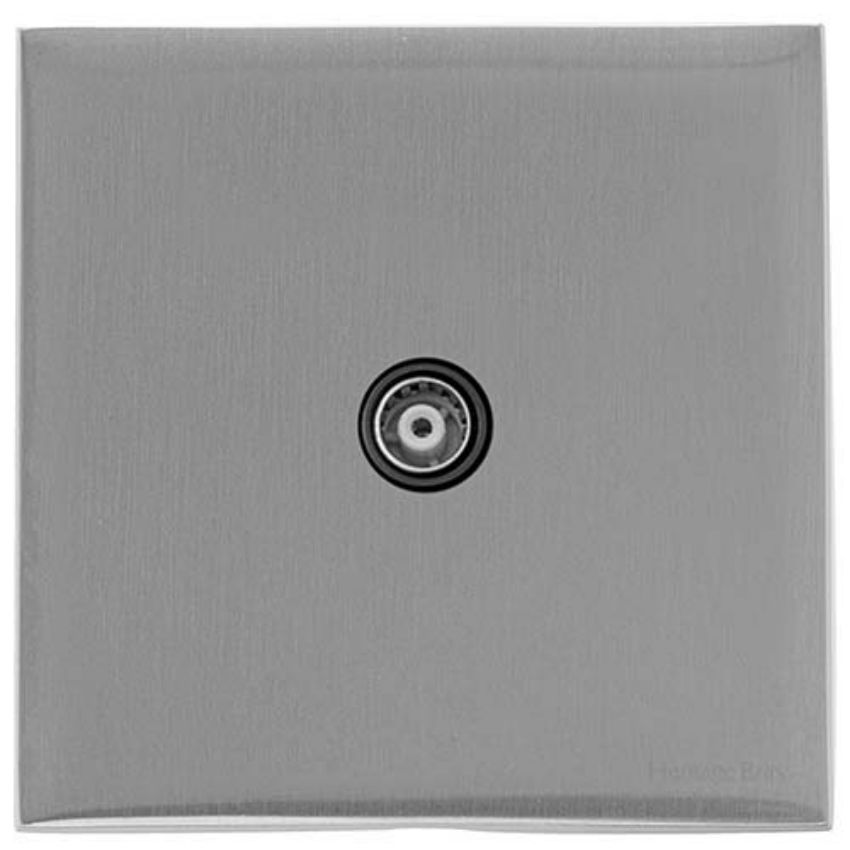 Picture of 1 Gang Isolated TV Coaxial Socket - Black - W35.610.BK-I