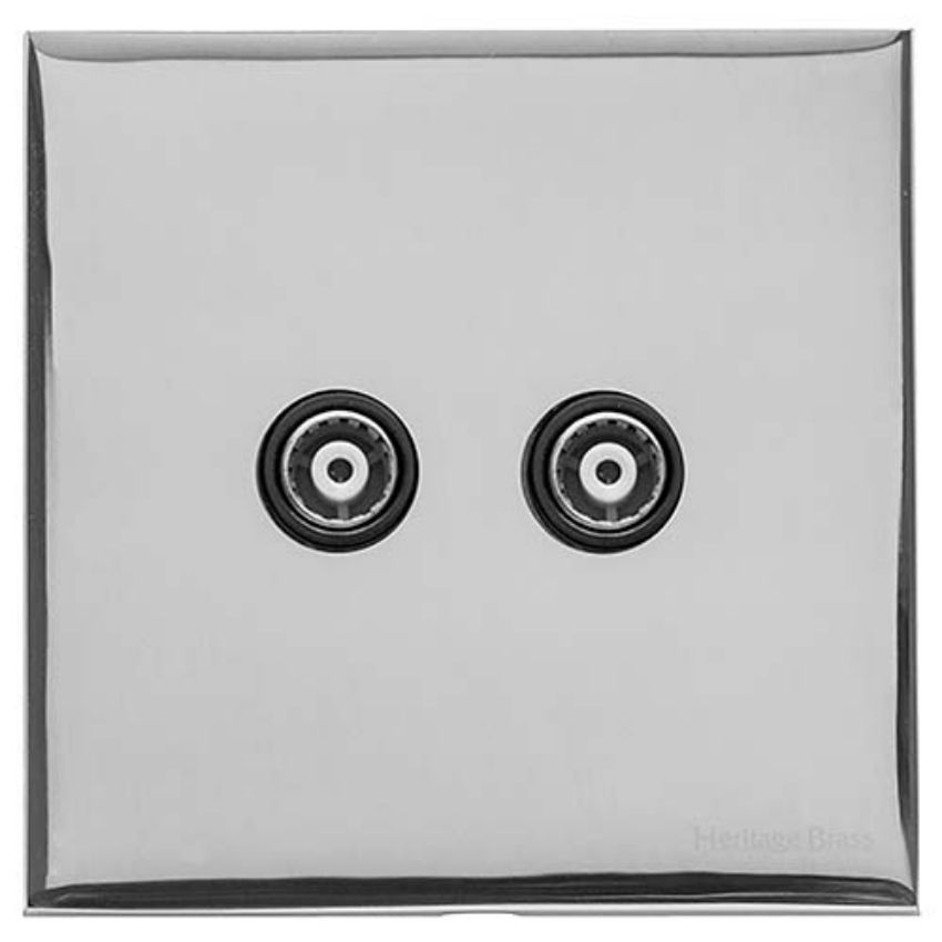 Picture of TV/FM Diplexed Socket - Black - W02.680.BK-DIP