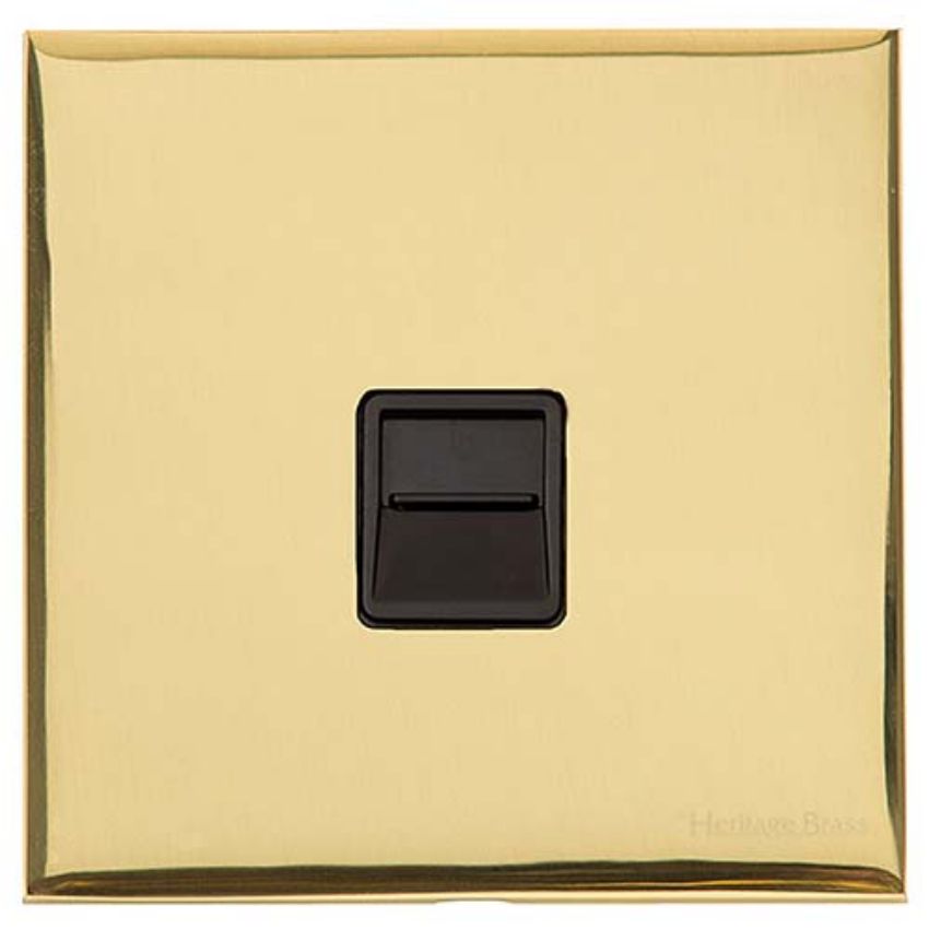 Picture of 1 Gang Master Line Socket - Polished Brass - W01.691.BK-M