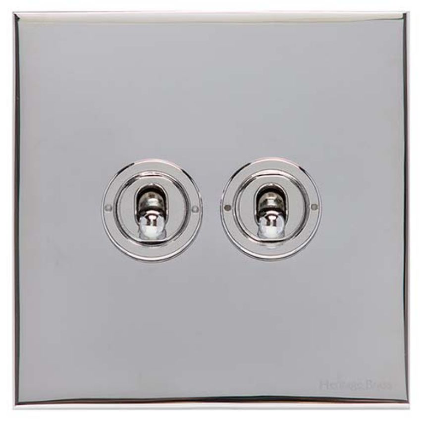 Picture of 2 Gang Toggle Switch - Trimless - W02.2410.PC