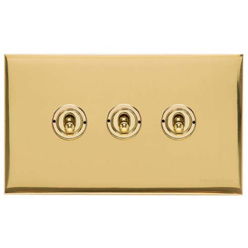 Picture of 3 Gang Toggle Switch - Trimless - W01.2420.PB