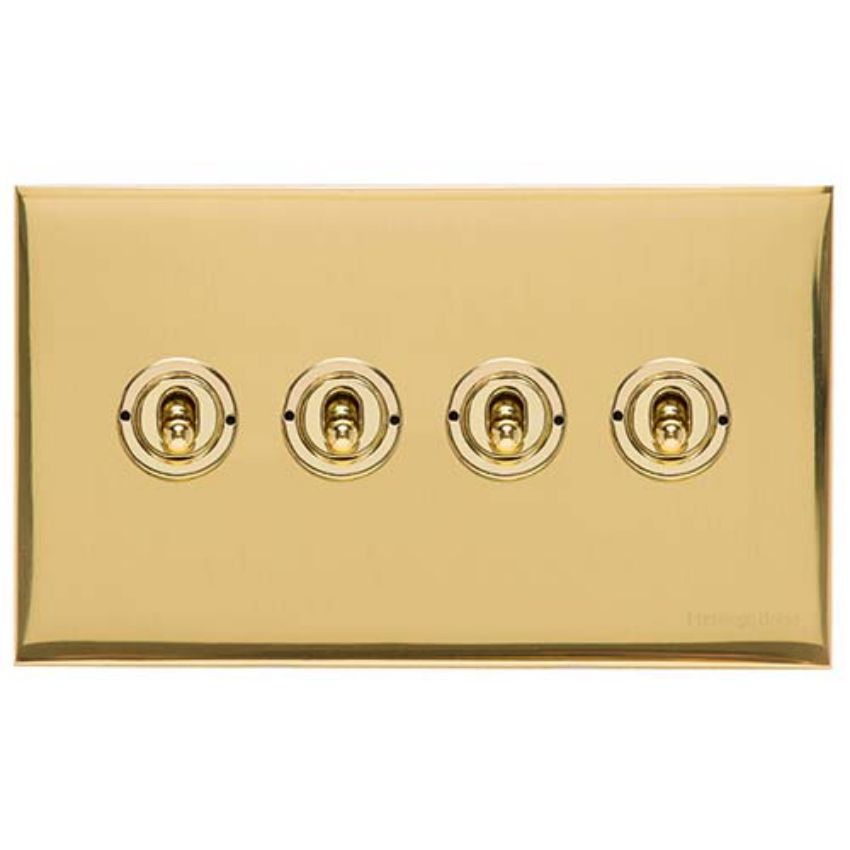 Picture of 4 Gang Toggle Switch - Trimless - W01.2430.PB