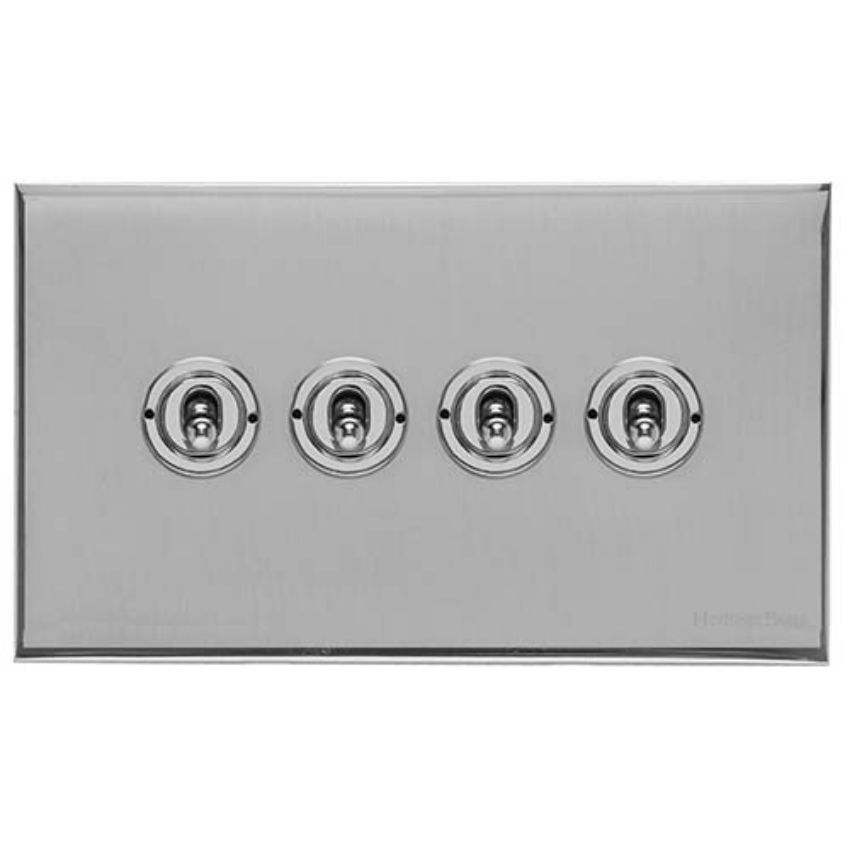 Picture of 4 Gang Toggle Switch - Trimless - W02.2430.PC