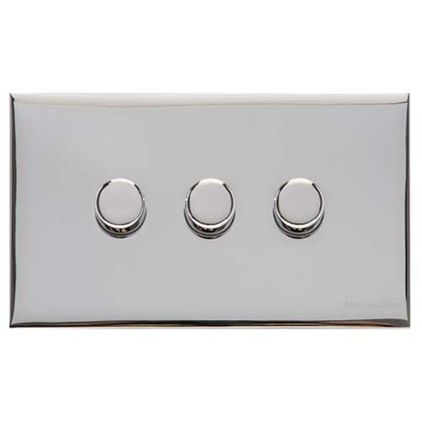 Picture of 3 Gang TED Dimmer (Compatible with LED Lamps) - Trimless - W02.580.TED