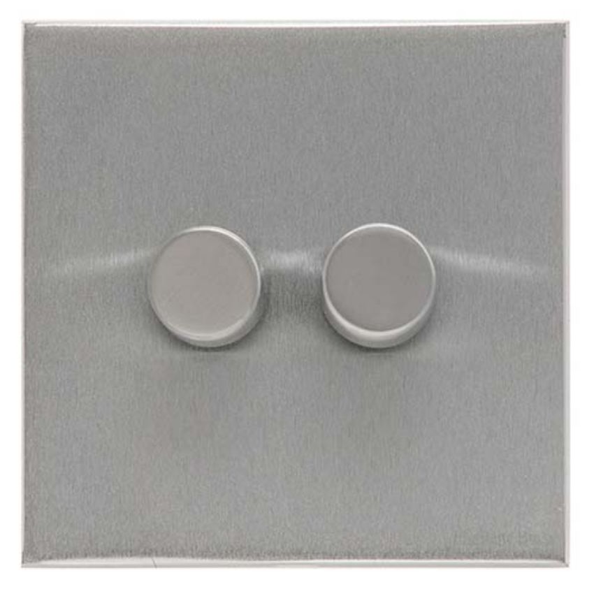 Picture of 2 Gang TED Dimmer (Compatible with LED Lamps) - Trimless - W35.570.TED