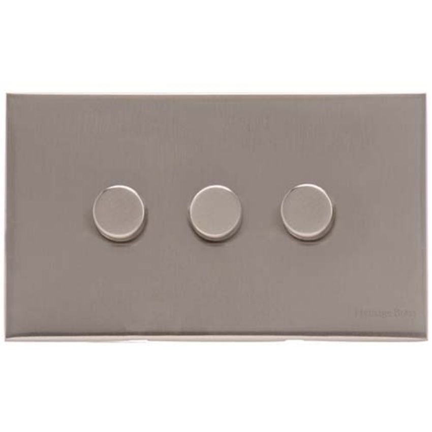 Picture of 3 Gang TED Dimmer (Compatible with LED Lamps) - Trimless - W05.580.TED