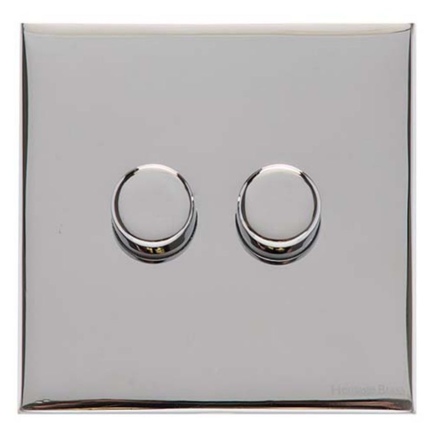 Picture of 2 Gang TED Dimmer (Compatible with LED Lamps) - Trimless - W02.570.TED