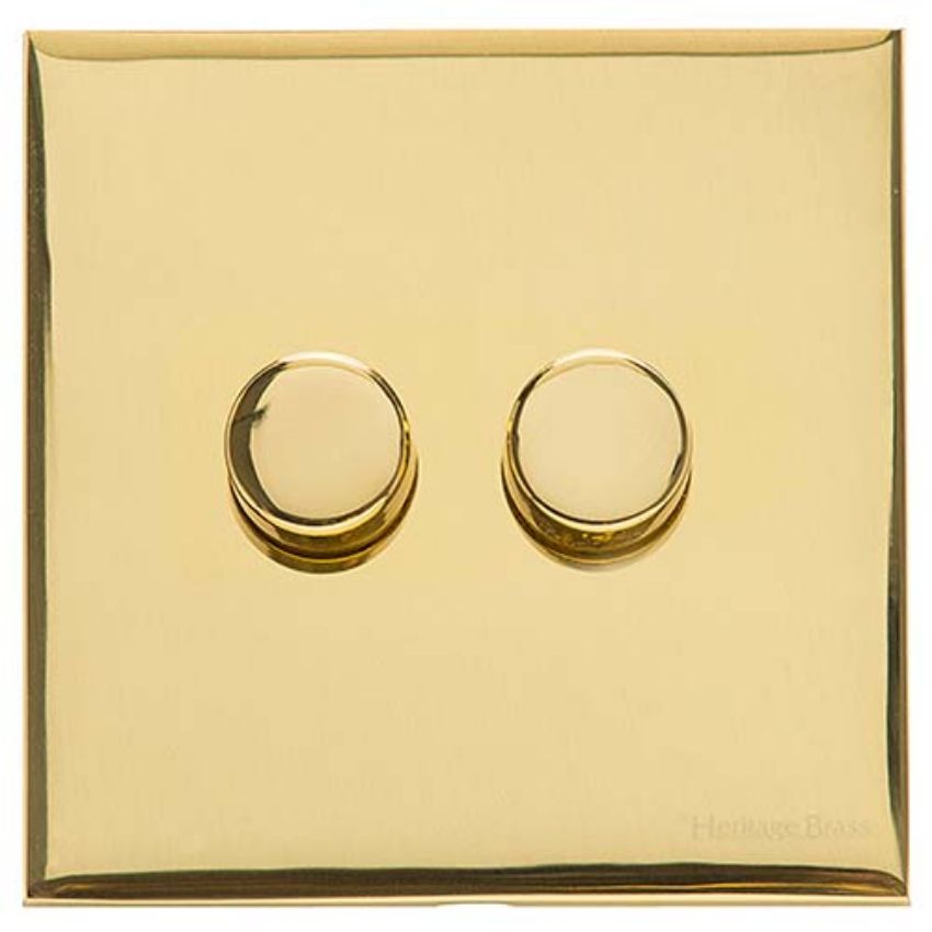 Picture of 2 Gang TED Dimmer (Compatible with LED Lamps) - Trimless - W01.570.TED
