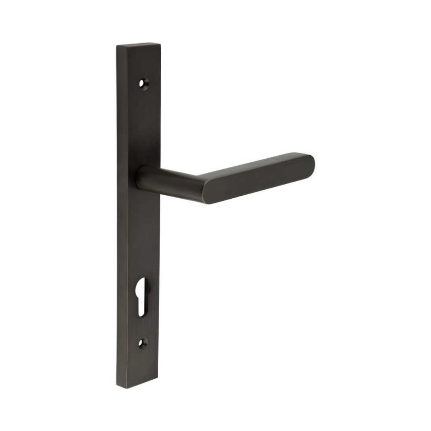 Picture of CR-101 Dark Bronze Multi Point Backplate Door Handle - CR-101G4DB