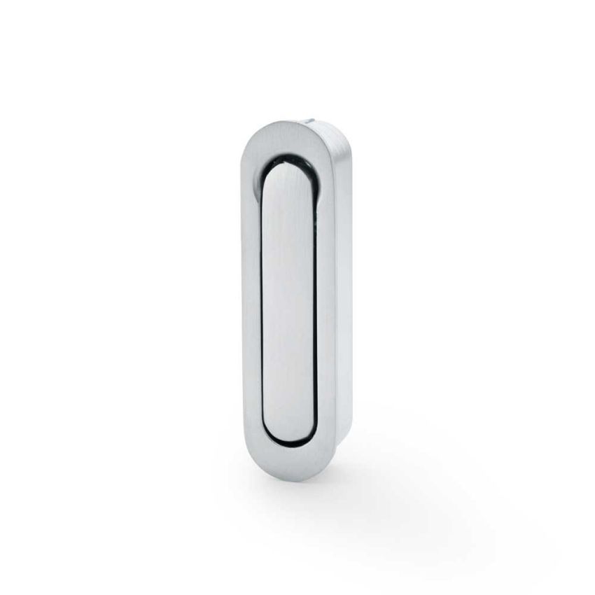 Picture of Pocket Door Radius Edge Pull in Satin Chrome - AW991SC