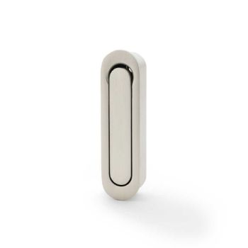 Pocket Door Radius Edge Pull in Satin Nickel - AW991SN Picture of Pocket Door Radius Edge Pull in Satin Nickel - AW991SN
