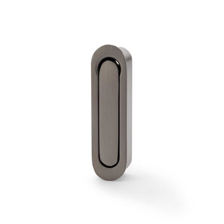 Picture of Pocket Door Radius Edge Pull in PVD Dark Bronze  - AW991DBZPVD