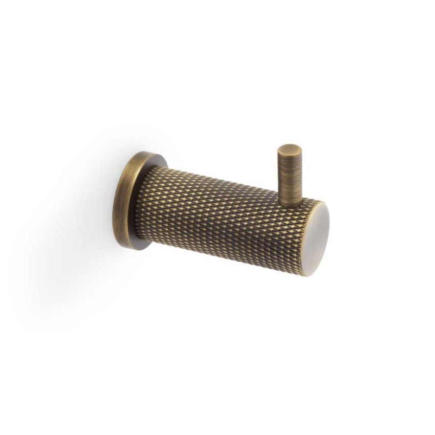 Picture of Alexander and Wilks Brunel Knurled Coat Hook - AW775AB