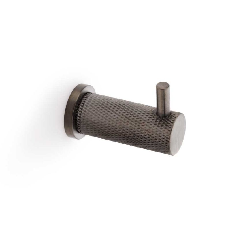 Picture of Alexander and Wilks Brunel Knurled Coat Hook - AW775DBZPVD
