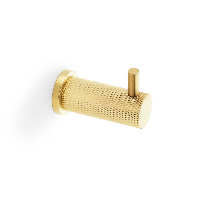 Picture of Alexander and Wilks Brunel Knurled Coat Hook - AW775SBPVD