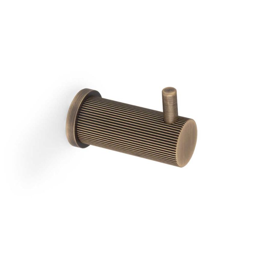 Picture of Alexander and Wilks Brunel Reeded Coat Hook - AW776AB