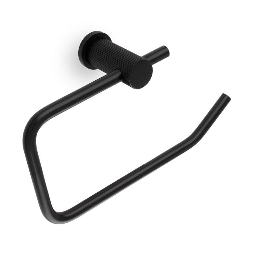 Picture of Brunel Reeded Toilet Roll Holder In Black- AW452BL