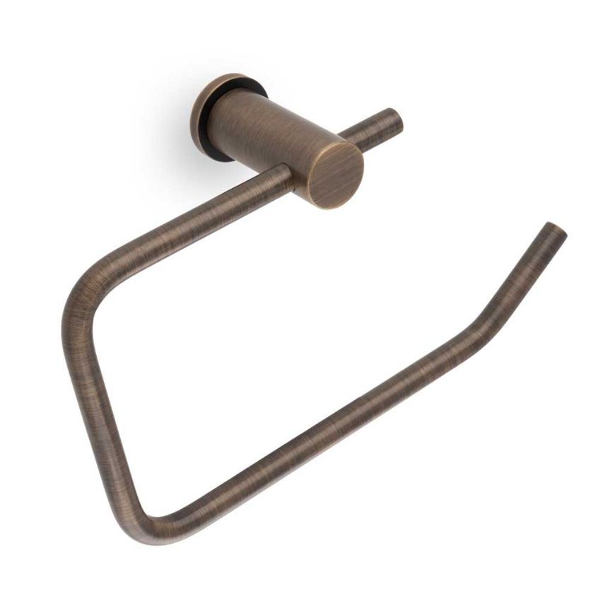 Picture of Brunel Plain Toilet Roll Holder In Antique Brass- AW454AB