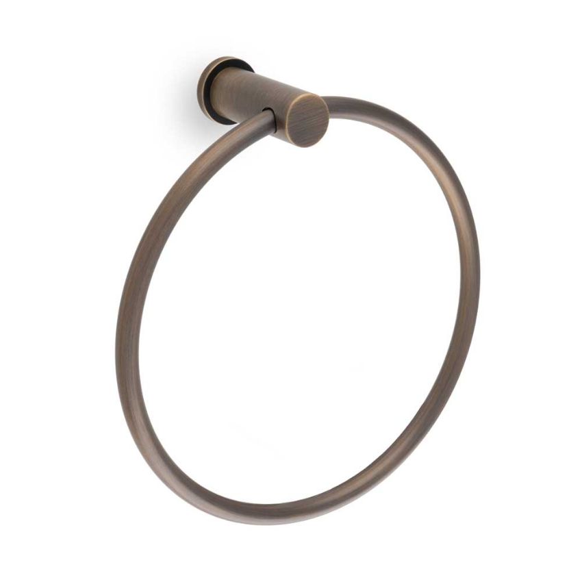 Picture of Brunel Plain Towel Ring In Antique Brass - AW455AB