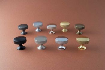 Picture of Berlin Knurled Cupboard Knob in Dark Bronze- AW841-38-DBZ