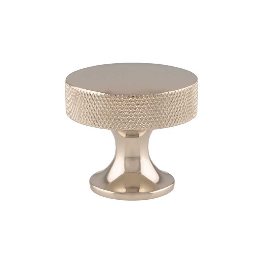 Picture of Berlin Knurled Cupboard Knob in Polished Nickel - AW841-38-PN