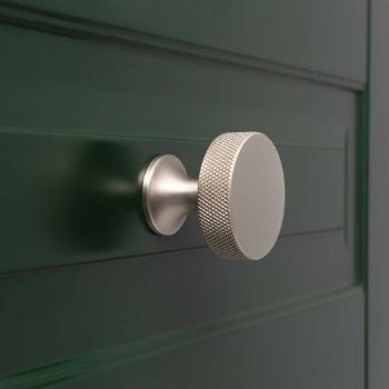 Picture of Berlin Knurled Cupboard Knob in Satin Nickel - AW841-38-SN