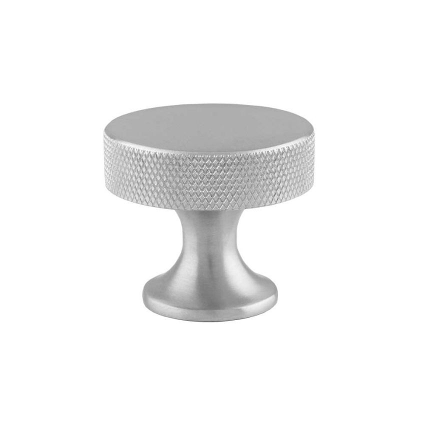 Picture of Berlin Knurled Cupboard Knob in Satin Chrome - AW841-38-SC
