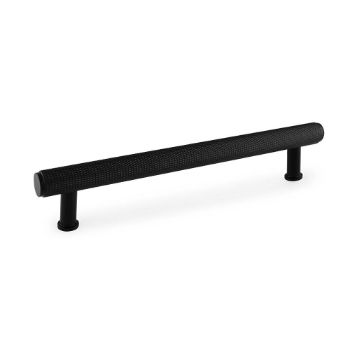Picture of Crispin Dual Finish Knurled T-bar Cupboard Pull Handle - AW809-BL