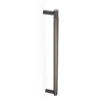 Picture of Alexander & Wilks Spitfire Diamond Knurled Pull Handle - Dark Bronze PVD - AW500-450-DBZPVD