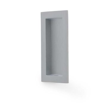 Picture of Alexander and Wilks Rectangular Flush Pull in Satin Chrome- AW911-100-SC