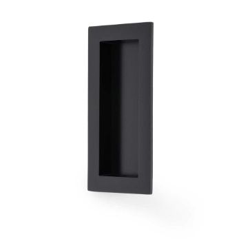 Picture of Alexander and Wilks Rectangular Flush Pull in Black- AW911-100-BL