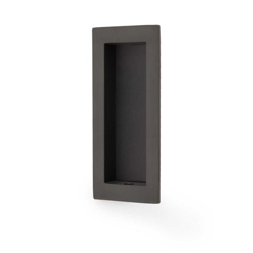 Picture of Alexander and Wilks Rectangular Flush Pull in Dark Bronze PVD- AW911-100-DBZPV