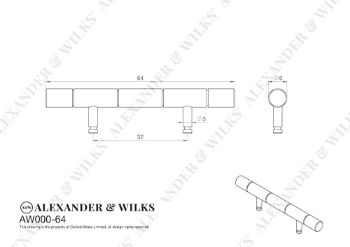 Picture of Cabinet Brass Dummy Hinge 2.5"- AW000-64-DBZPVD