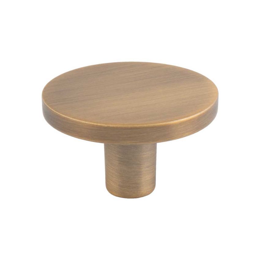 Picture of Circular Cupboard Knob In Antique Brass- FTD348BAB